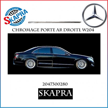 Chromage Porte  AR Droite W204
