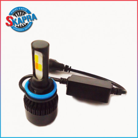 Xénon LED H11 55W 6000K 4Couleurs